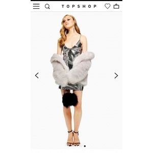 Topshop Dresses - Topshop Silver Sequin Dress Topshop Dresses - Topshop Silver Sequin Dress
